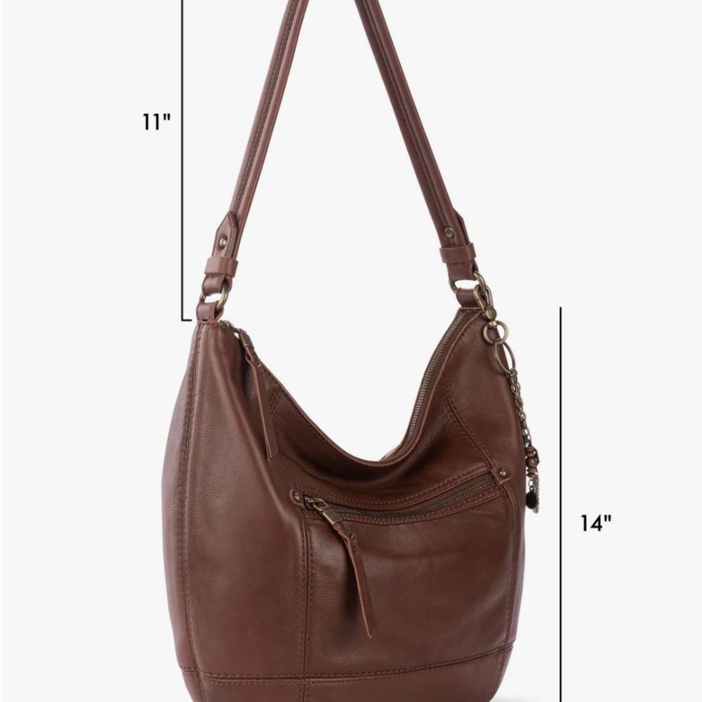 The Sak Sequoia Cabernet Leather Hobo Bag - Picture 8 of 8